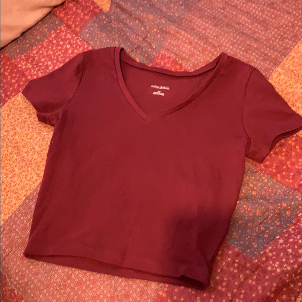 Wild Fable Cropped V-Neck